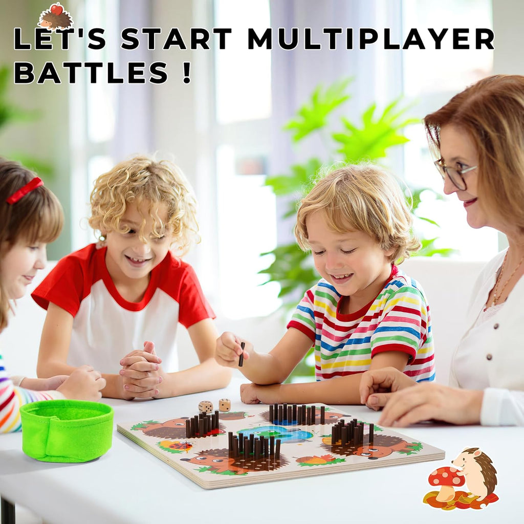 Montessori Igel Spiel – Steckspiel & Motorik Lernspiel für Kinder