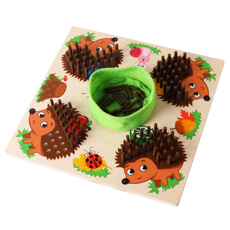 Montessori Igel Spiel – Steckspiel & Motorik Lernspiel für Kinder