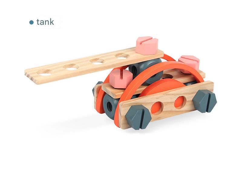 Montessori Kinder Werkbank aus Holz mit Stauraum