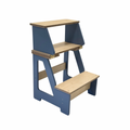 Montessori Klapp-Tritthocker aus Holz – 2-in-1 Kinderstuhl & Tritt