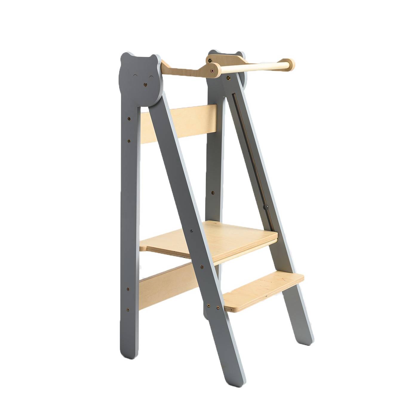 Montessori Lernturm klappbar – Höhenverstellbar & platzsparend