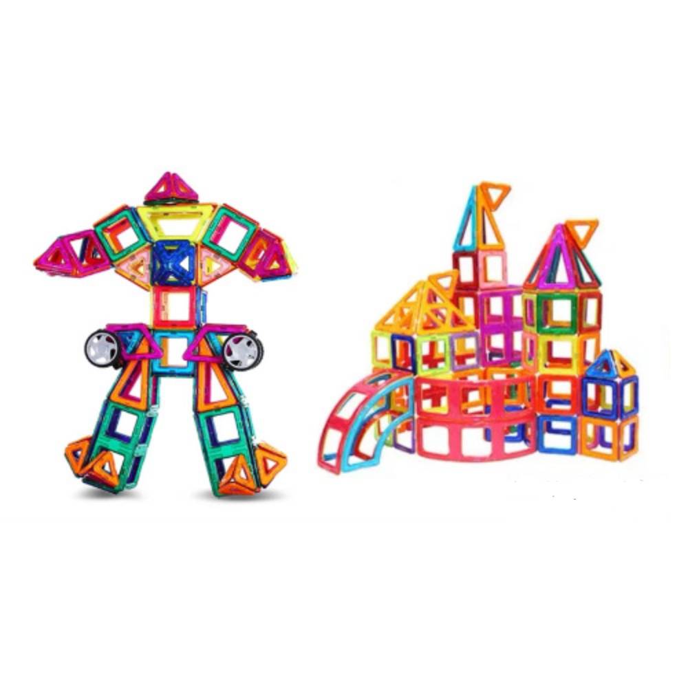 Montessori Magnetische Bausteine – 72 Teile Magnetspielzeug ab 3 Jahre
