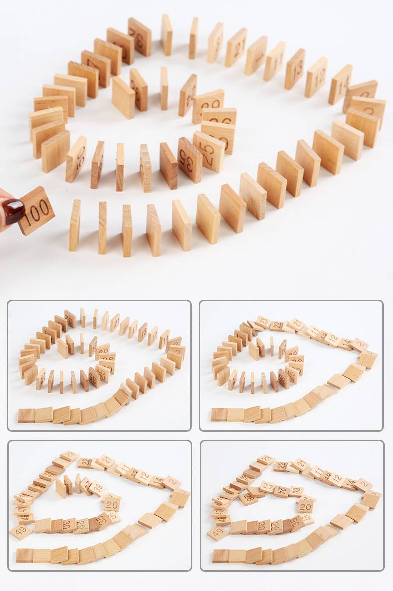 Montessori Zahlenbrett 1–100 aus Holz – Lernspiel für Zahlenverständnis & Logik