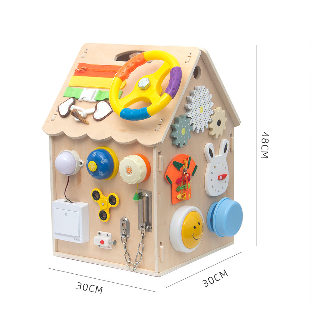 Montessori Mini Busy House – Xylophon & Feinmotorik