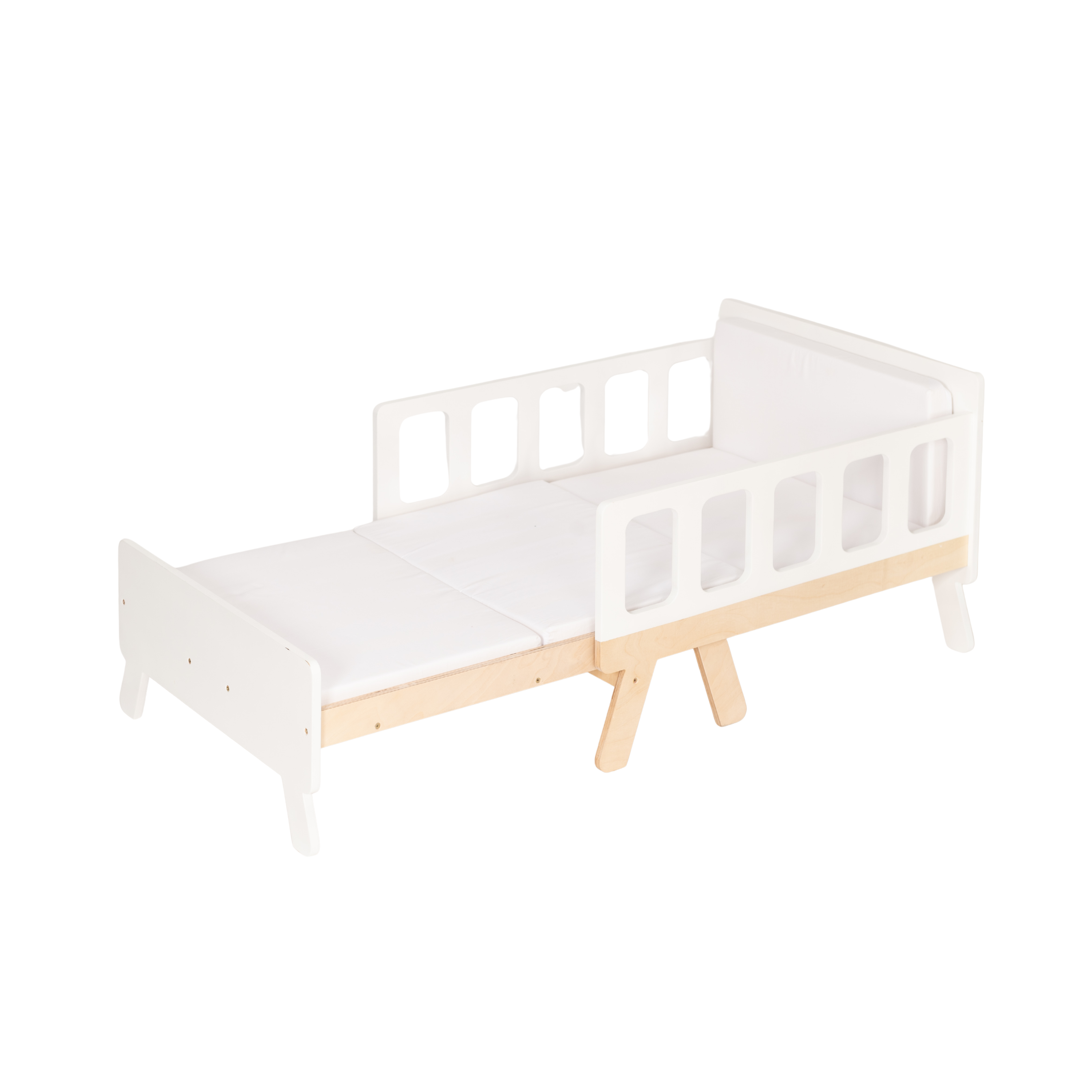 Mitwachsendes Montessori Kinderbett – 2-in-1 Bett & Sofa inkl. Matratze