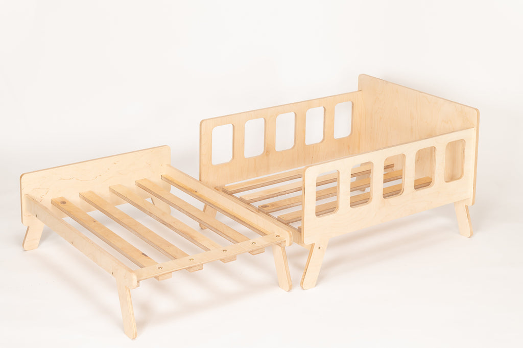 Mitwachsendes Montessori Kinderbett – 2-in-1 Bett & Sofa inkl. Matratze