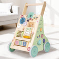 Montessori Schiebewagen aus Holz – 6-in-1 Spielzeug mit Spielelementen