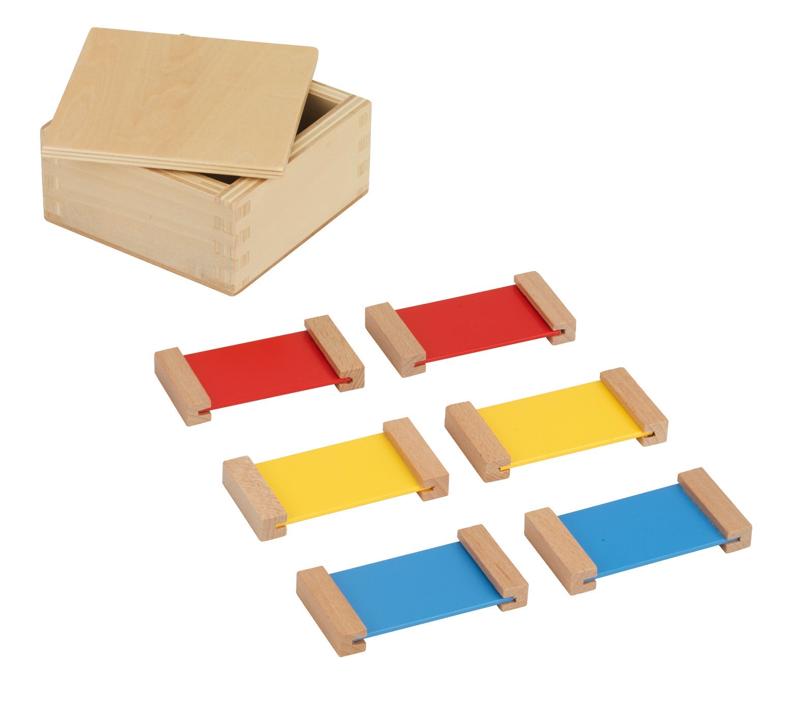 Montessori Farbtäfelchen Komplettset – Farben lernen & sortieren