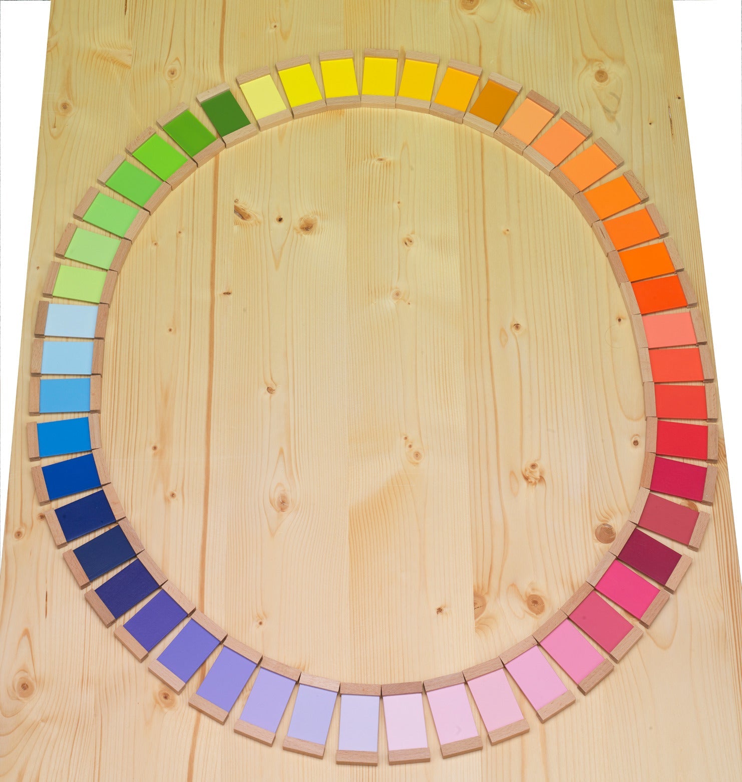 Montessori Farbtäfelchen Komplettset – Farben lernen & sortieren