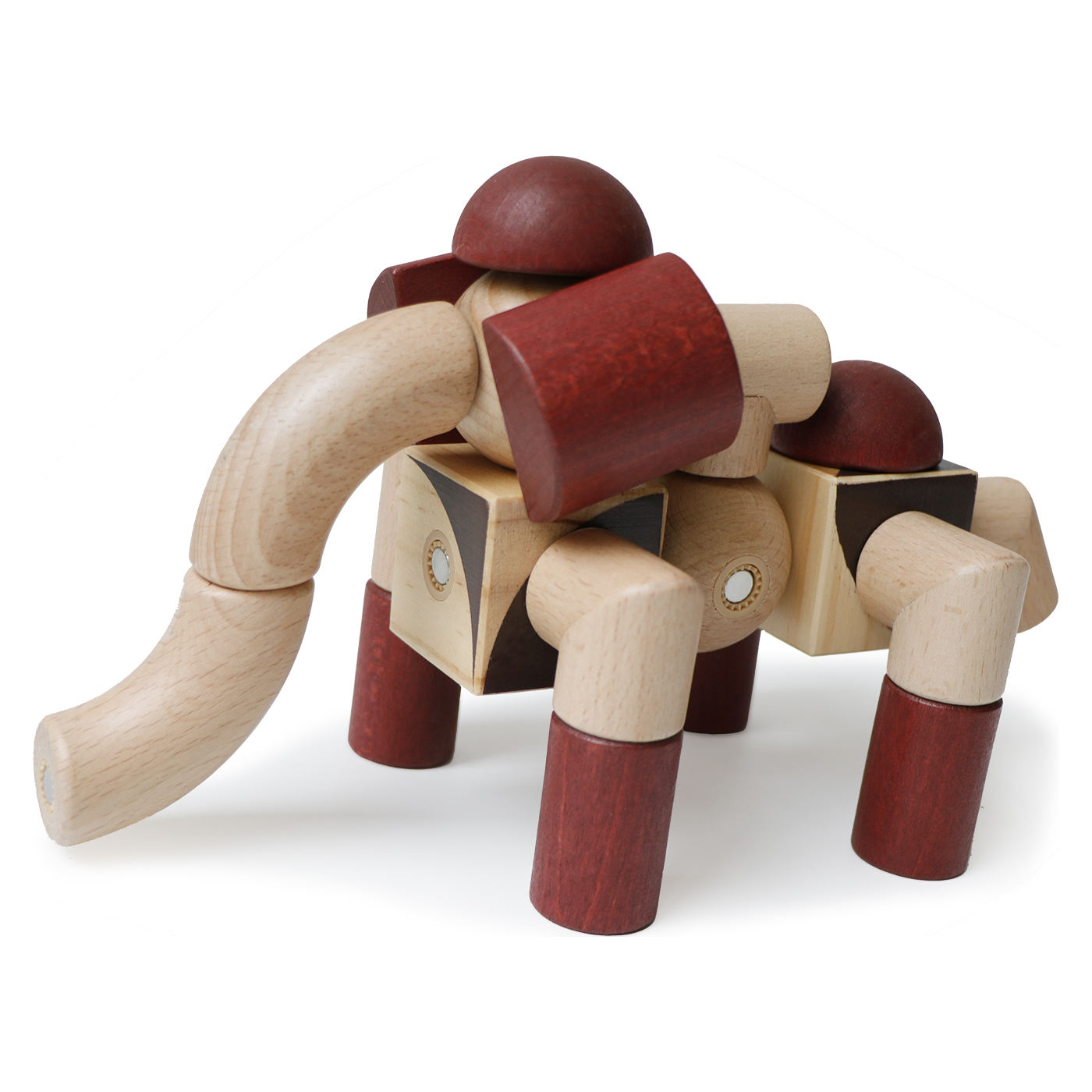 Montessori Holz Magnet Bausteine – Lernspielzeug & Kreatives Konstruktionsspiel ab 3 Jahren