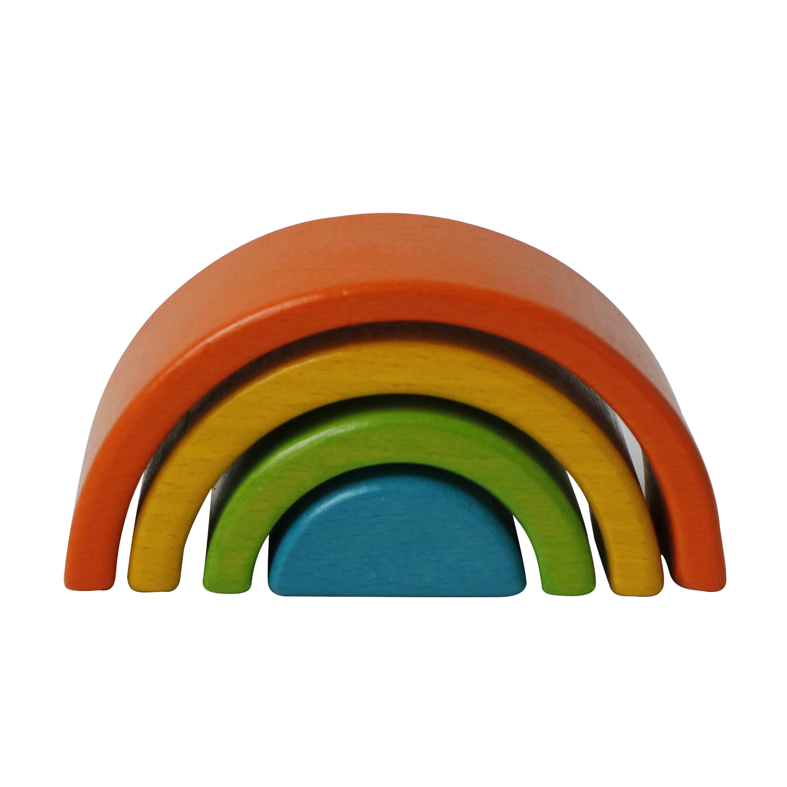 Montessori Holzbausteine Regenbogen Set