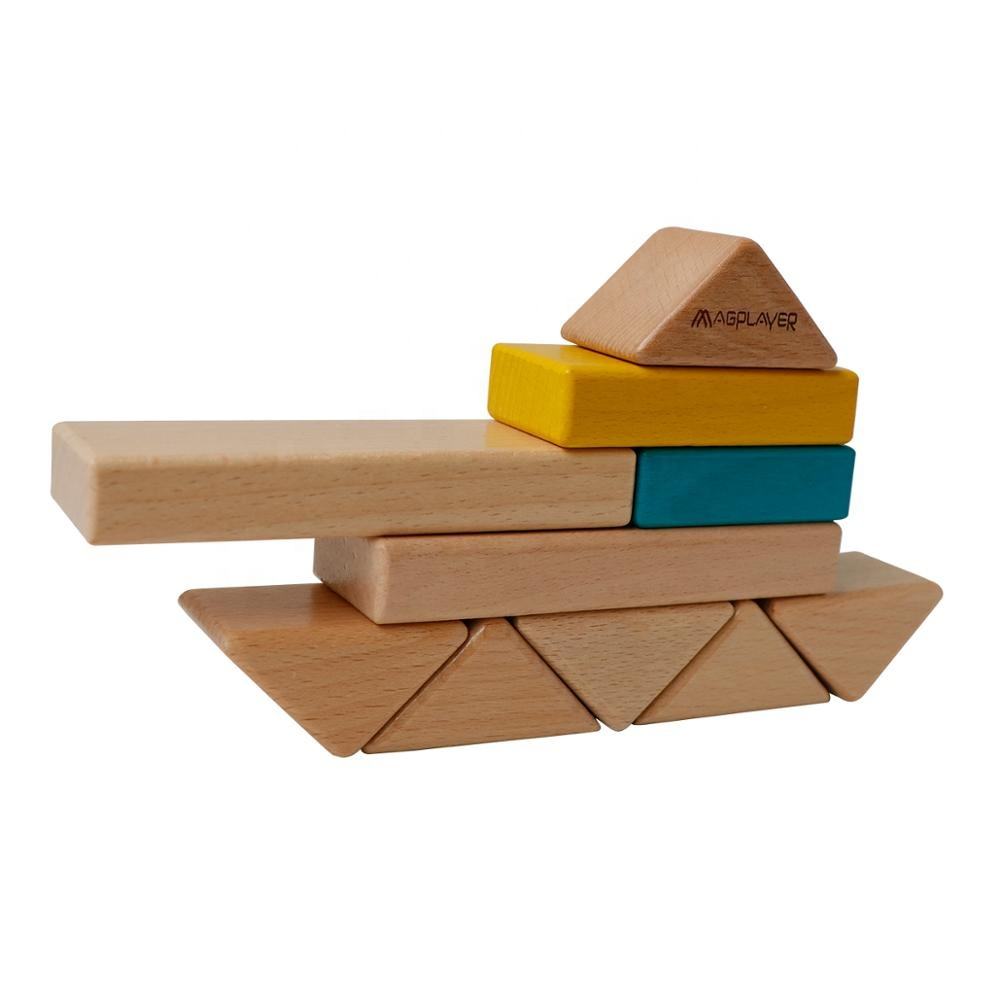 Montessori Holzbausteine Regenbogen Set