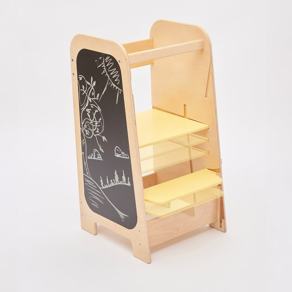 Montessori 5-in-1 Lernturm & Busy Board Station