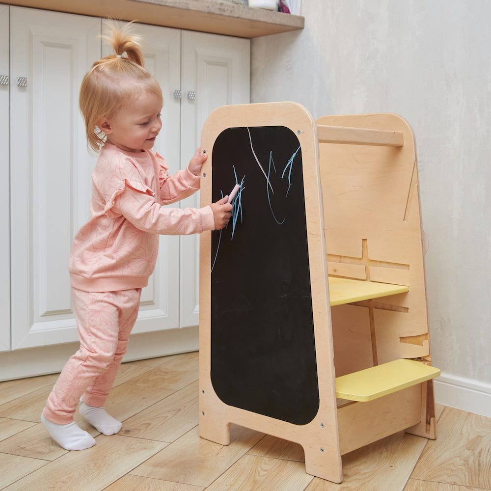 Montessori 5-in-1 Lernturm & Busy Board Station