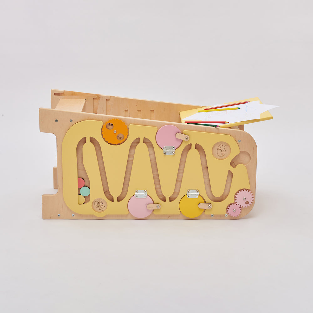 Montessori 5-in-1 Lernturm & Busy Board Station