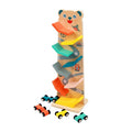 Montessori Rennbahn Bärchen – 4 Autos