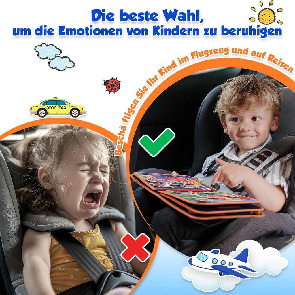 Montessori Busy Board/Quiet Book 8-seitig – Tierparty