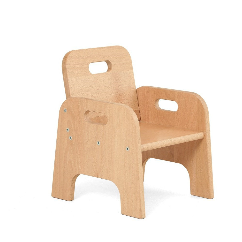 Montessori Kinderstuhl Holz – Niedrige Sitzhöhe (Ab 1 Jahr)
