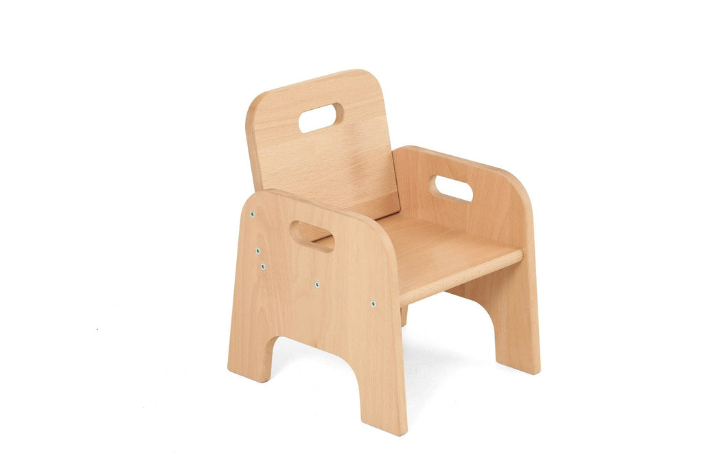 Montessori Kinderstuhl Holz – Niedrige Sitzhöhe (Ab 1 Jahr)