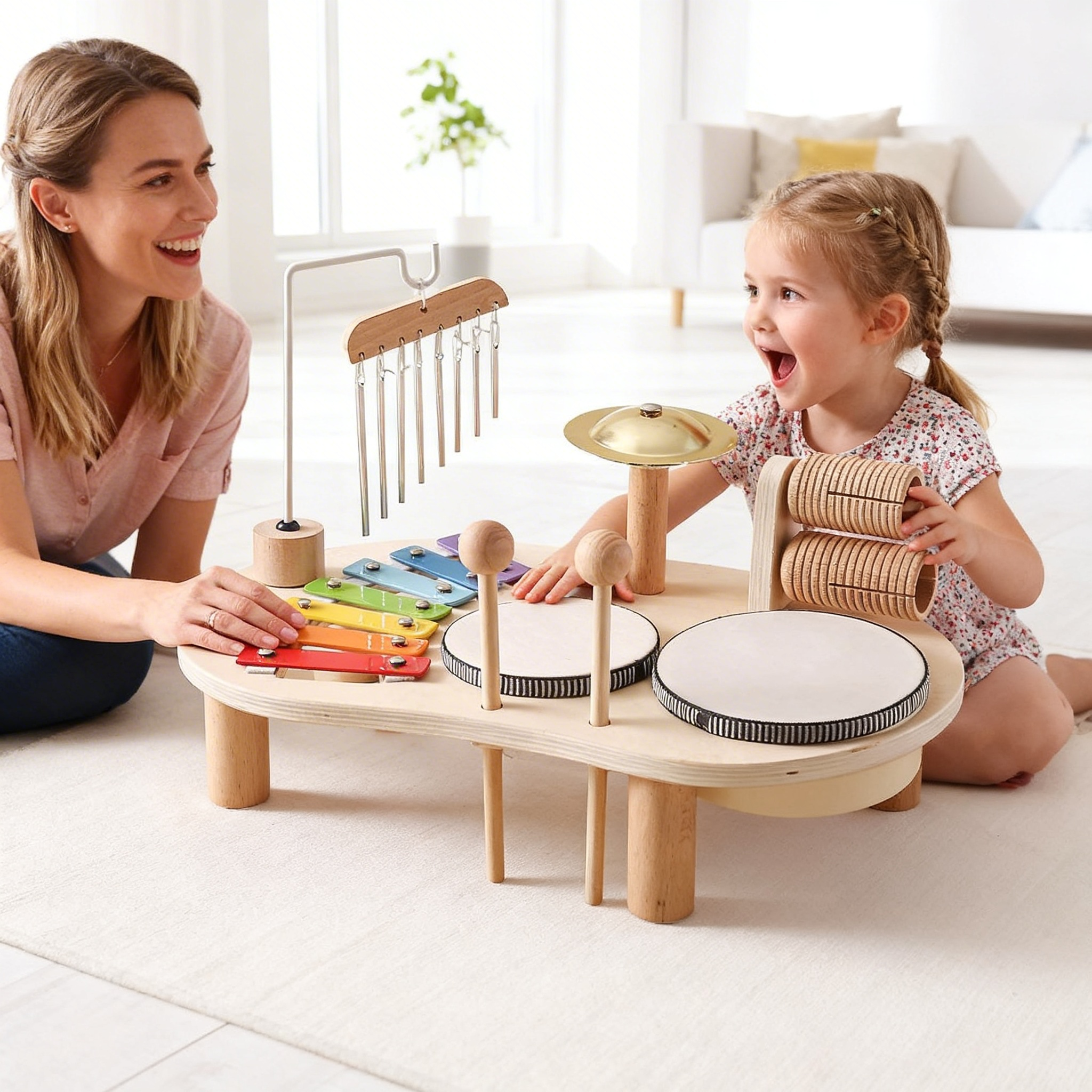 Montessori Musik-Aktivitätstisch – Klang & Rhythmus
