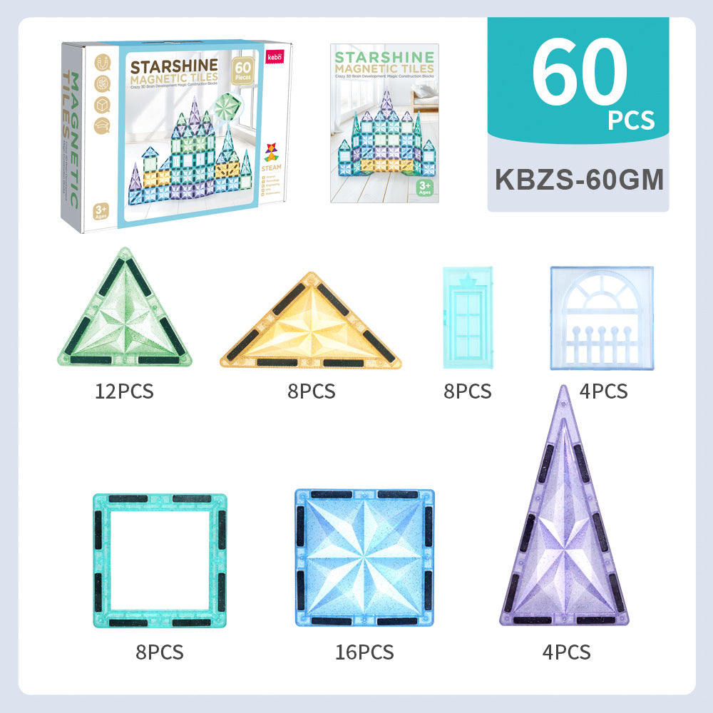 Magnetische Bausteine – Diamant-Serie Shining Edition
