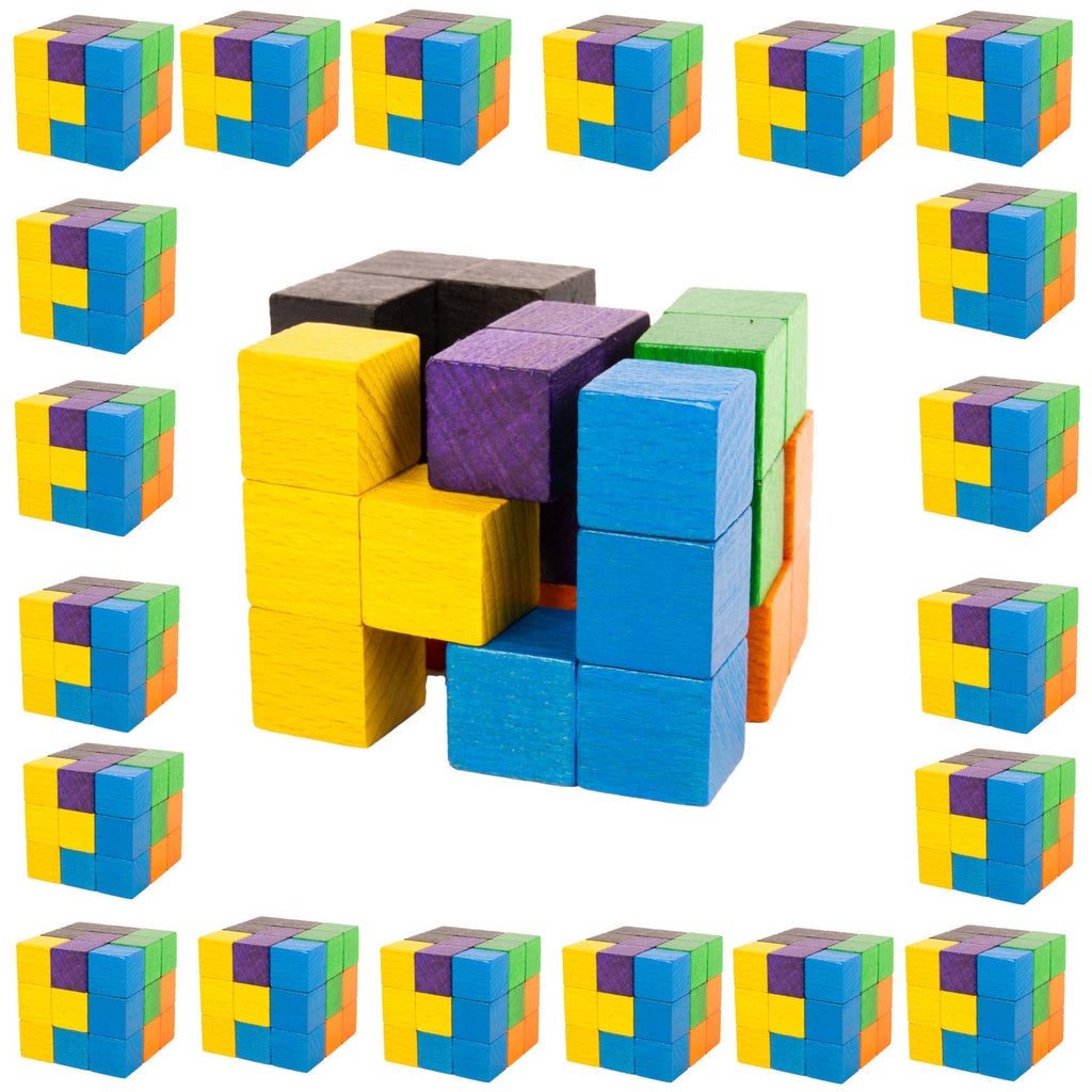 Klassensatz SOMA-Würfel aus Holz – 3D Gehirntraining & Mathematikspielzeug