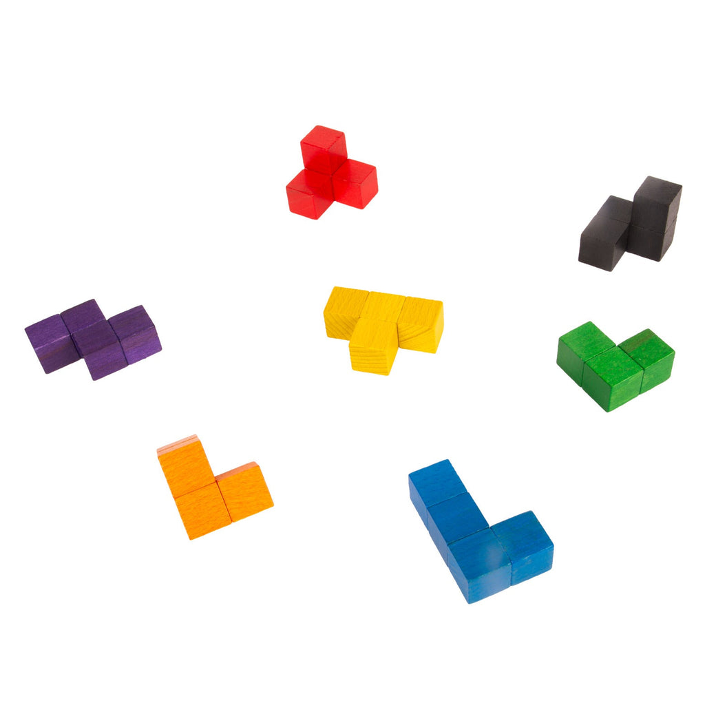 Klassensatz SOMA-Würfel aus Holz – 3D Gehirntraining & Mathematikspielzeug