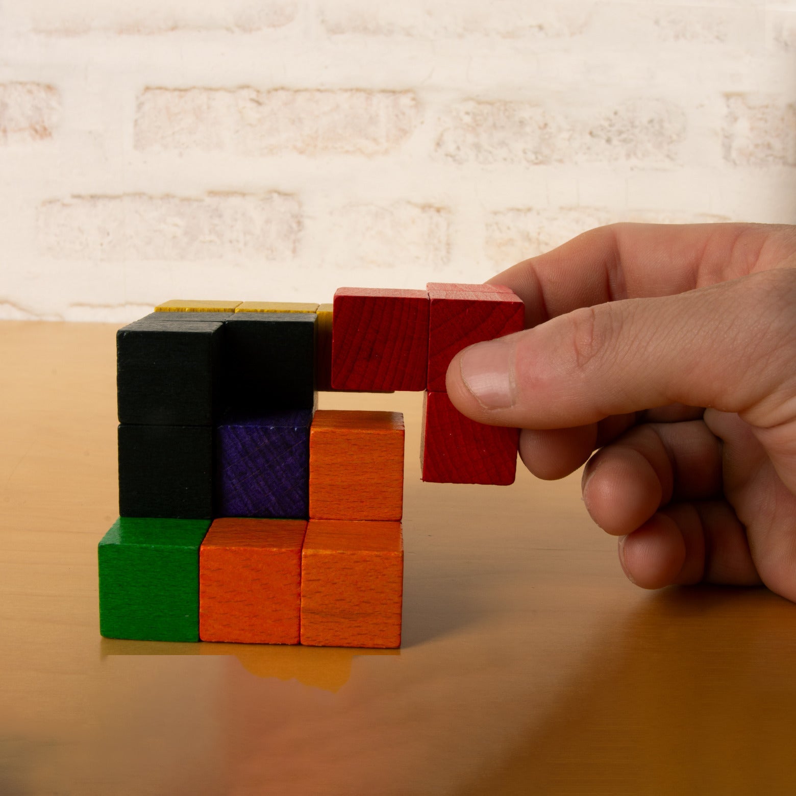 Klassensatz SOMA-Würfel aus Holz – 3D Gehirntraining & Mathematikspielzeug