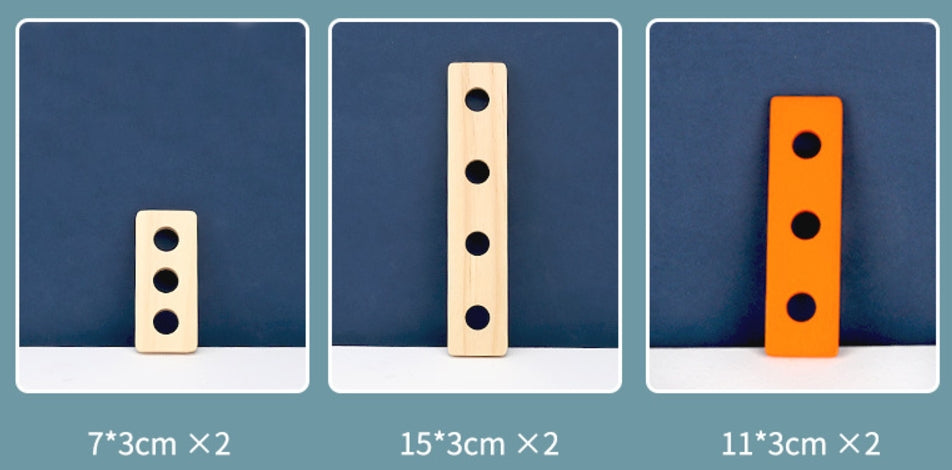 Montessori Werkzeugkasten Holz – Rollenspiel & Bau-Set