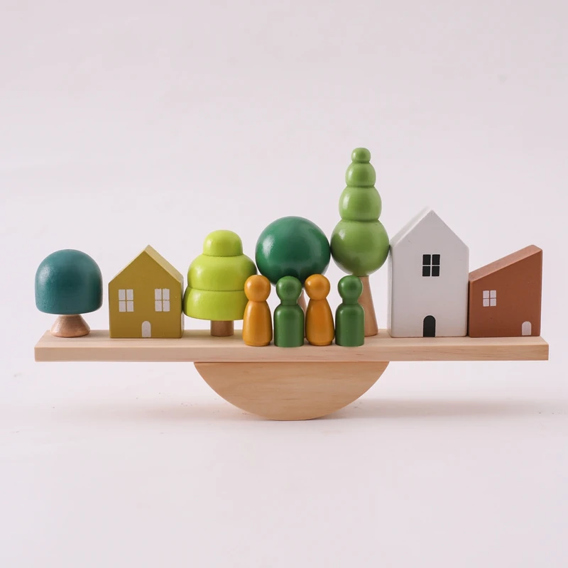 Montessori Holz Balance Spielzeug – Sinnes & Lernspielzeug für Kinder ab 1 Jahren