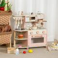 Kompakte Kinderküche aus Holz – Spielküche mit Kaffeemaschine & Zubehör
