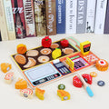 Holz Schneide-Spielzeug Küche – Kinder Kochspiel Set