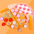 Holz Pizza Schneide-Spielzeug – Kinder Spielessen Set